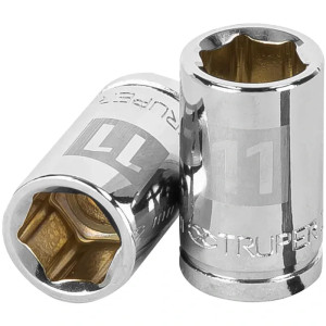 Dados 11mm E3/8 Hexagonales CrVanadio, Truper 13675