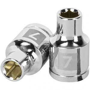 Dados 7mm E3/8 Hexagonales CrVanadio, Truper 13671