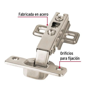 Bisagras Bidimensionales 110 Cobertura Completa 6x10cm 35mm 1Par Hermex 43157