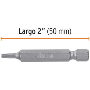 Puntas Torx con seguro T10 x50mm, estuches con 5 piezas, Truper 12357