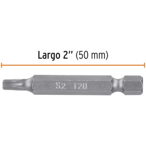 Puntas Torx con seguro T20 x50mm, estuches con 5 piezas, Truper 12360