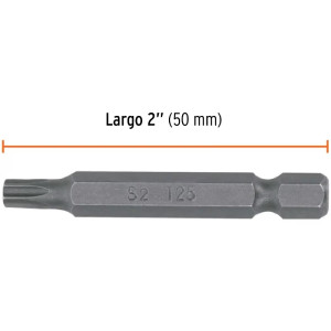 Puntas Torx con seguro T25 x50mm, estuches con 5 piezas, Truper 12400