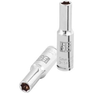 Dados 5.5mm E1/4 Tubulares Hexagonales CrVanadio, Truper 100970