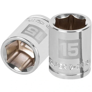 Dados 15mm E3/8 Hexagonales CrVanadio, Truper 13679