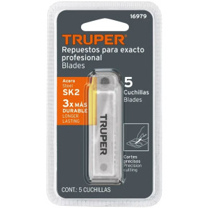 Cuchillas de Repuesto 5 Piezas para EXA-6, Truper REP-CUTEX 16979