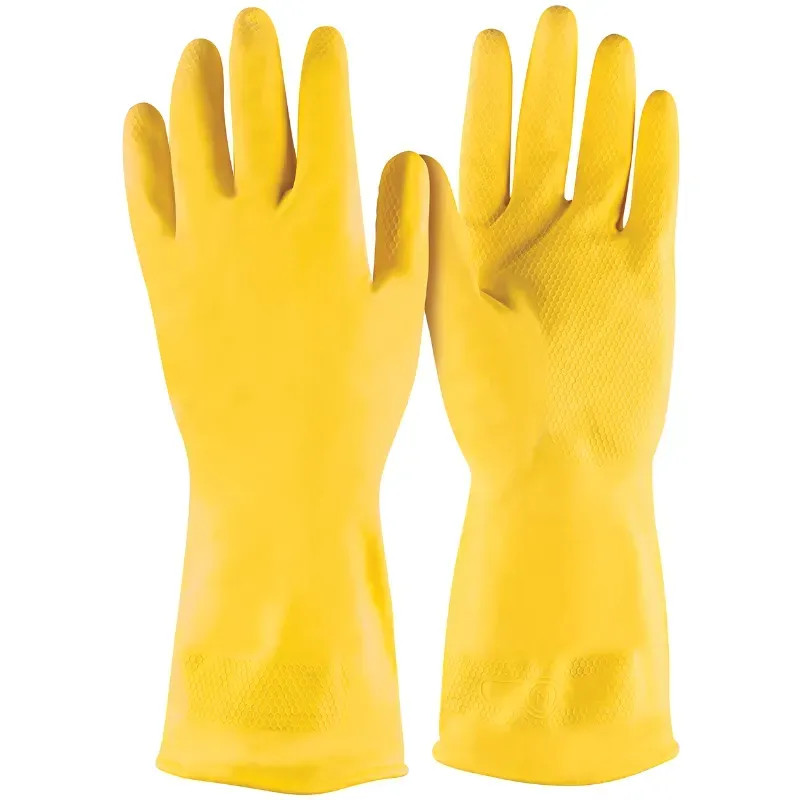 Guantes de Latex Talla M Afelpado para limpieza Pretul 23260