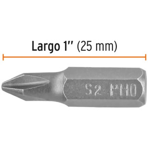 Puntas Phillips PH0 x 1" 5pzas Cruz para Desarmador Electrico o Manual, PUDE-1100 12138 Truper
