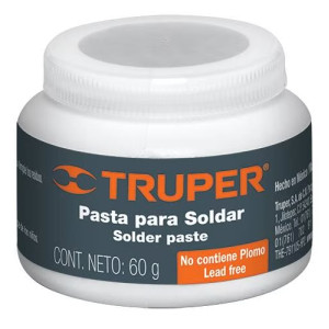 Pasta para soldar 60g petrolato y ácido de cloruro de zinc, PASO-60 19337 Truper