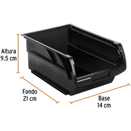 Gavetas Bandejas Apilables N2.5 21x14x9.5cm Polipropileno Truper 102436