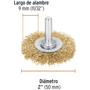 Cardas Circulares 2" Grueso Z1/4" Truper 11569