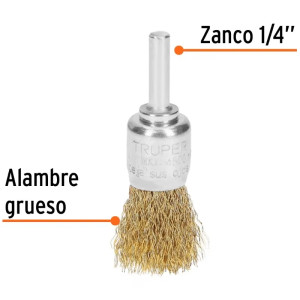 Cardas Copa 3/4" Grueso Z1/4" Truper 11593
