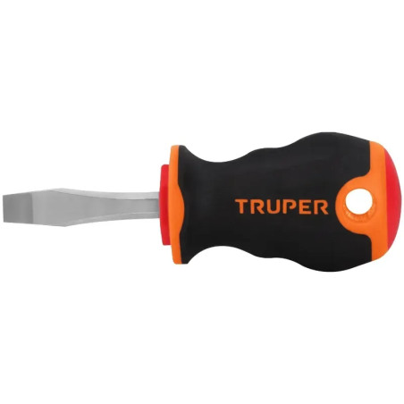 Desarmador Plano Bhex 1/4" x1-1/2" ComfortGrip Truper 14003