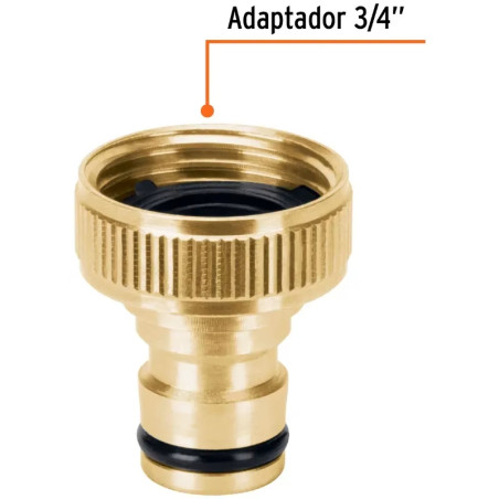 Conector Sistema Click Hembra E3/4, Truper 101596