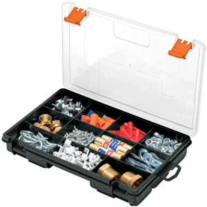 Organizador reforzado de Plastico 9", 11 Compartimientos, Largo 9", Ancho 5 3/4", Alto 1 1/2", ORG-11 10035 Truper