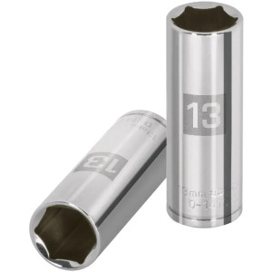 Dados 13mm E1/4 Tubulares Hexagonales CrVanadio, Truper 13207