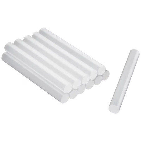 Barra de Silicona 1/2" x 10cm, Blister x 12pzas, Truper 17538