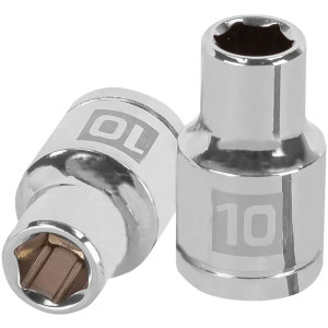 Dados 10mm E1/2 Hexagonales CrVanadio, Truper 13260