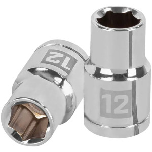 Dados 12mm E1/2 Hexagonales CrVanadio, Truper 13262