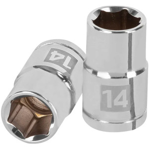 Dados 14mm E1/2 Hexagonales CrVanadio, Truper 13264