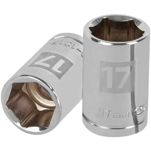 Dados 17mm E1/2 Hexagonales CrVanadio, Truper 13267