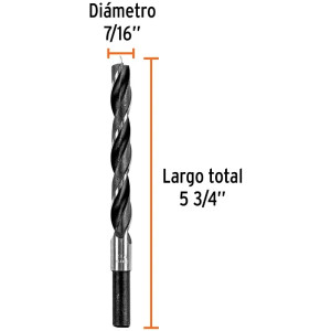 Brocas para Madera 7/16" x140mm, Truper 101695