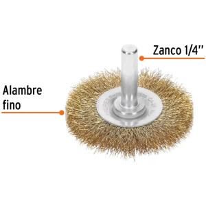 Cardas Circulares 2" Fino Z1/4" Truper 11574