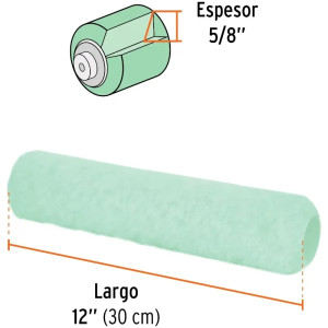 Repuesto para Rodillo 12" 13881 ROPI-1215, Truper 13893
