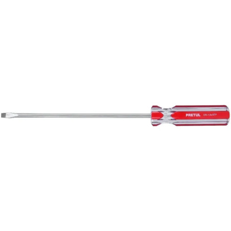 Desarmador Plano 1/4" x8" MangoPVC Pretul 21460