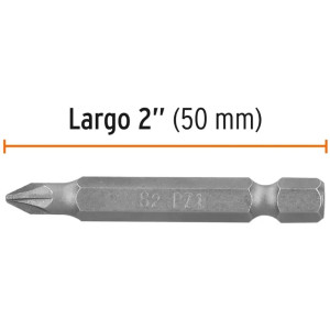 Puntas Pozidriv PZ1 x50mm, estuches con 5 piezas, Truper 12161