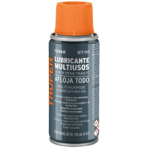 Aceite Multiuso Afloja Todo 110ml 4oz, Super Penetrante Protege y Limpia, Truper 13468