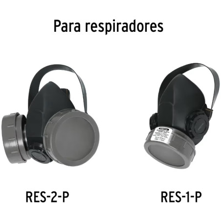 Cartucho de Repuesto Polvos para Respirador RES-1-P RES-2-P, CF-PO-P 23393 Pretul