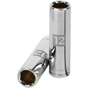 Dados 12mm E3/8 Tubulares Hexagonales CrVanadio, Truper 13772