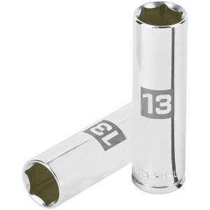 Dados 13mm E3/8 Tubulares Hexagonales CrVanadio, Truper 13773