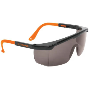 Lentes de Seguridad Ajustable Gris, 100% Policarbonato con UV Antirayadura, LEN-2000N 14213 Truper