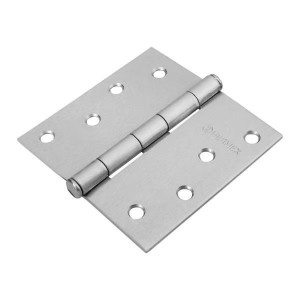 Bisagras cuadrada 4" Acero Cromo Mate x10u Capuchina CPlana 2.5mm Hermex 43263