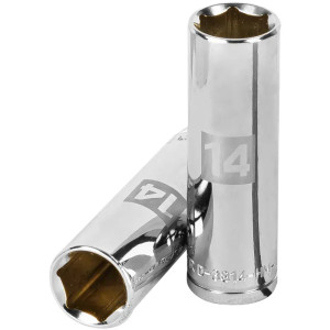 Dados 14mm E3/8 Tubulares Hexagonales CrVanadio, Truper 13774