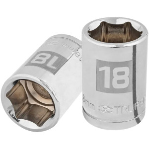 Dados 18mm E1/2 Hexagonales CrVanadio, Truper 13268