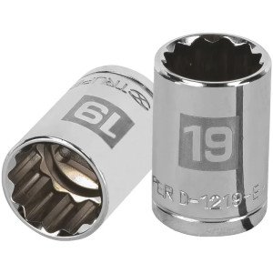 Dados 19mm E1/2 Poligonales CrVanadio, Truper 13533