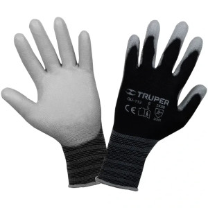 Guantes de Nylon Talla L recubierto de poliuretano puño tejido uso varios, GUX-MEC-L 13292 Truper