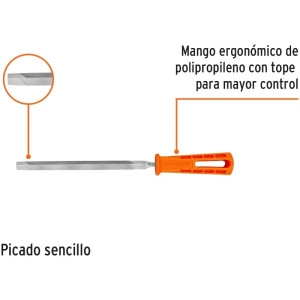 Limas Triangulo Pesado 7", Mango de Polipropileno, LTP-7M 19680 Truper