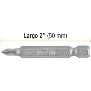 Puntas Phillips #0 x50mm PH0 estuches con 5 piezas, Truper 12144