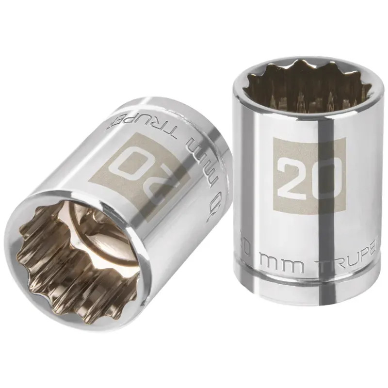 Dados 20mm E1/2 Poligonales CrVanadio, Truper 13534