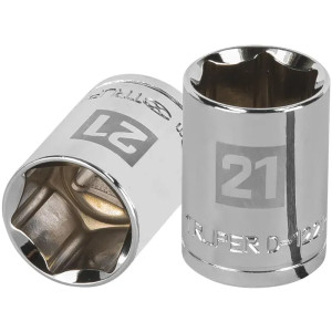 Dados 21mm E1/2 Hexagonales CrVanadio, Truper 13271