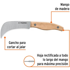 Cuchillo para Linoleo 7", Acero inoxidable, Para Vinil Alfombra Etc, CULI-6 17002 Truper