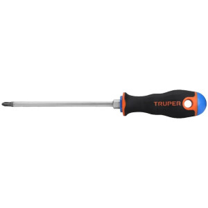 Desarmador Estrella 1/4" x6" N2 ComfortGrip Truper 14079