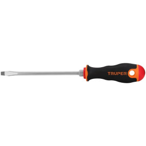 Desarmador Plano Bhex 1/4" x6" ComfortGrip Truper 14000