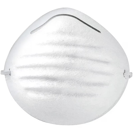 Mascarilla para Polvo, para aplicaciones de corta duracion, 10 piezas, Clip Metalico, MAS-B 19752 Truper