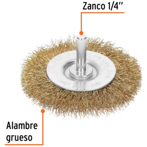 Cardas Circulares 3" Grueso Z1/4" Truper 11570