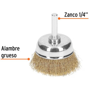 Cardas Copa 1 3/4" Grueso Z1/4" Truper 11571