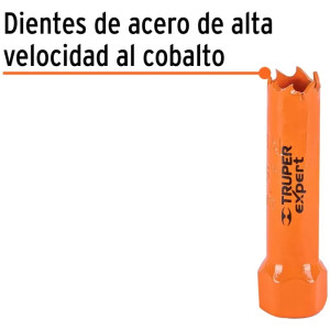 Sierra de copa Bimetalicas 9/16" o 14.3mm, dientes de acero alta velocidad, Para metal y Madera, COBI-9/16 18084 Truper